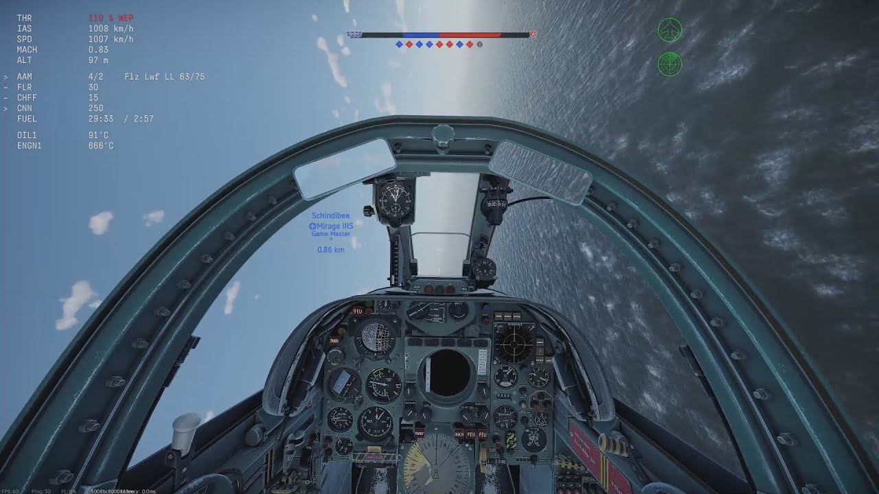 War Thunder: Airplane Visibility in SIM, WT v2.47.0.46