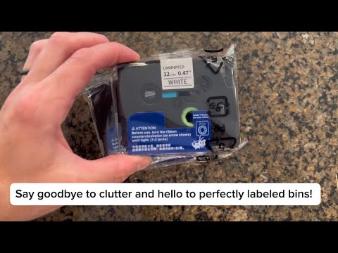 🏷️ 6-Pack Brother Compatible Label Maker Tape | Keep Everything Organized ✨