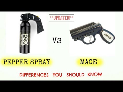 Pepper Spray vs. Mace - Important Differences (UPDATED)