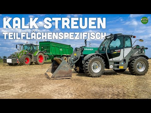 Let’s Drive Kramer & Fendt 724 + Tebbe | Site-specific lime spreading | Part 2 in the field