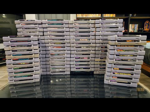 My Super Nintendo Game Collection (100+ SNES Games!)