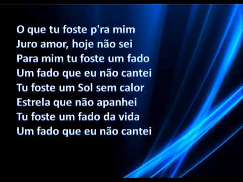 Maria de Lourdes - Um Fado que eu não cantei