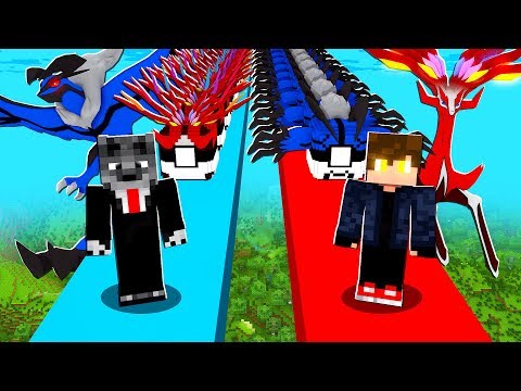 LUCKY PIXELMON XERNEAS VERMELHO VS YVELTAL AZUL - MINECRAFT PIXELMON MOD