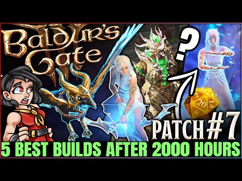 Baldur's Gate 3 - 5 Best MOST POWERFUL Builds of All Time - Easy Solo Honour Mode - Build Guide!