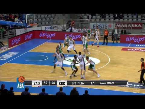 ABA Liga 2016/17 highlights, Round 20: Zadar - Krka (29.1.2017)