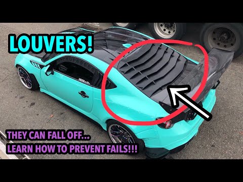 ☆ FRS | BRZ | 86 LOUVERS ☆ Close Ups + Details Of Side Window & Rear Window Louvers