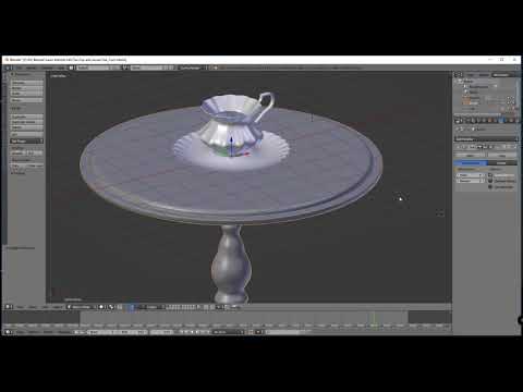 Making a Tea Cup and Saucer Part 3 Blender V2 79