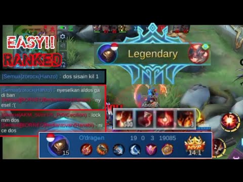 Aldous hypercarry AUTO Win!! Kill 19, no Death || Mobile Legends
