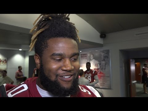 Sadarius Hutcherson Media Day Availability — 8/2/18