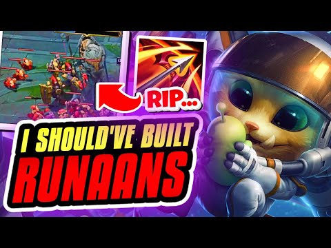 I SHOULD HAVE BUILT RUNAANS HURRICANE THIS GAME... Season 13 Gnar Rank Gameplay (League of Legends)