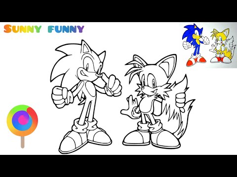 Sonic and Tails Best Friends Coloring Pages / Drawing Sonic Team / Jim Yosef - Link [NCS Release]