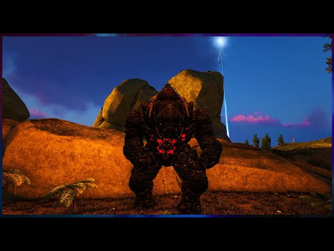 Ark Elemental Day #13 Taming a Rock Elemental to evolve it into a Fire Elemental Siege Golem