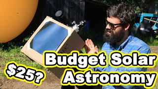 Staring at the Sun on a budget! Let's explore white light solar astronomy.