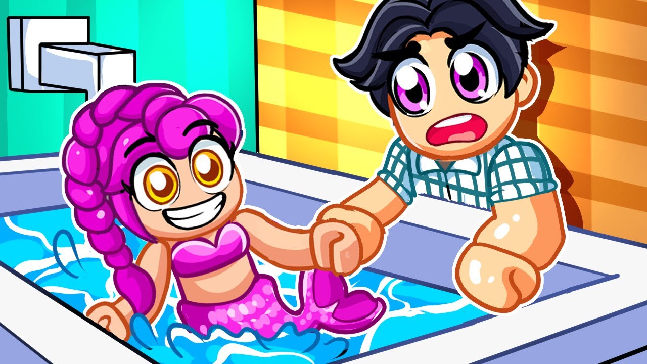 Adopting MERMAID RUMI in Roblox!