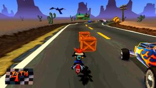 Crash Bandicoot: Warped 105% Walkthrough HD - Part 8: Hog Ride