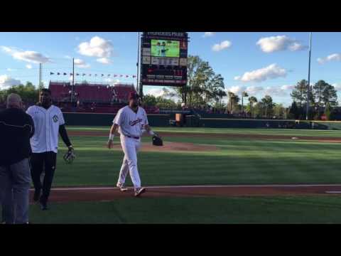Sindarius Thornwell first pitch