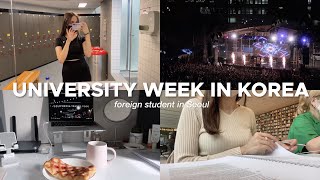 UNIVERSITY WEEK IN KOREA: on-campus classes, k-pop school festival, lots of studying, workouts