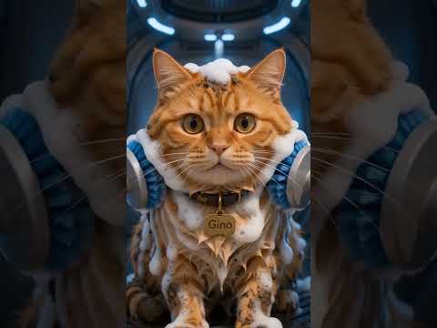 جينو ينتقم بحمام طيني 🐱🛵🪿