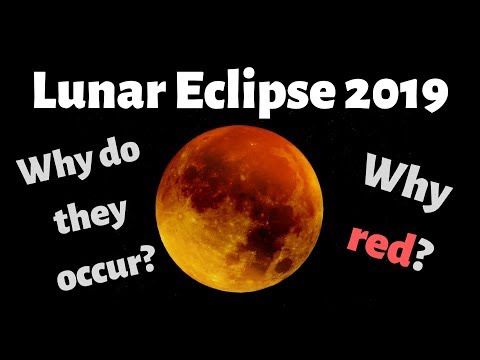 Why are Lunar Eclipses red? Blood Moon 2019