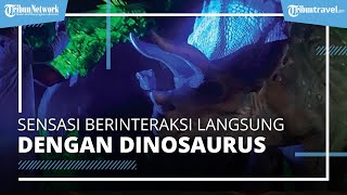 Menyaksikan Pertunjukkan Dinosaurus di Kiara Artha Park Bandung, Bisa Berinteraksi Langsung