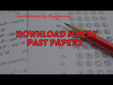 how to download mdcat past papers