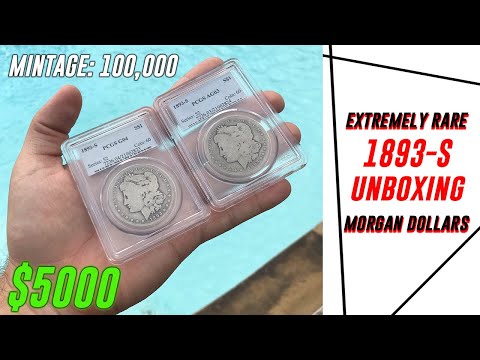 Unboxing Two RARE 1893-S Morgan Silver Dollars! Over $5000 in VALUE!