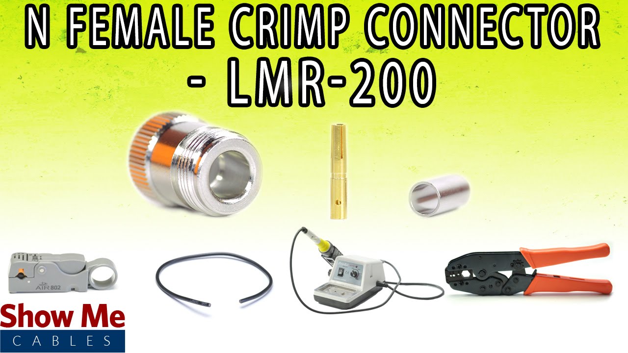 N Female Crimp Connector For LMR-200 - Perfect For DIY Installs!