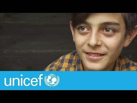 Syrian refugee Mustafa, 14, one year on | UNICEF