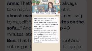 Talk About Sleep- Feeling Sleepy And Bedtime Habits | Easy English Conversation for Beginners