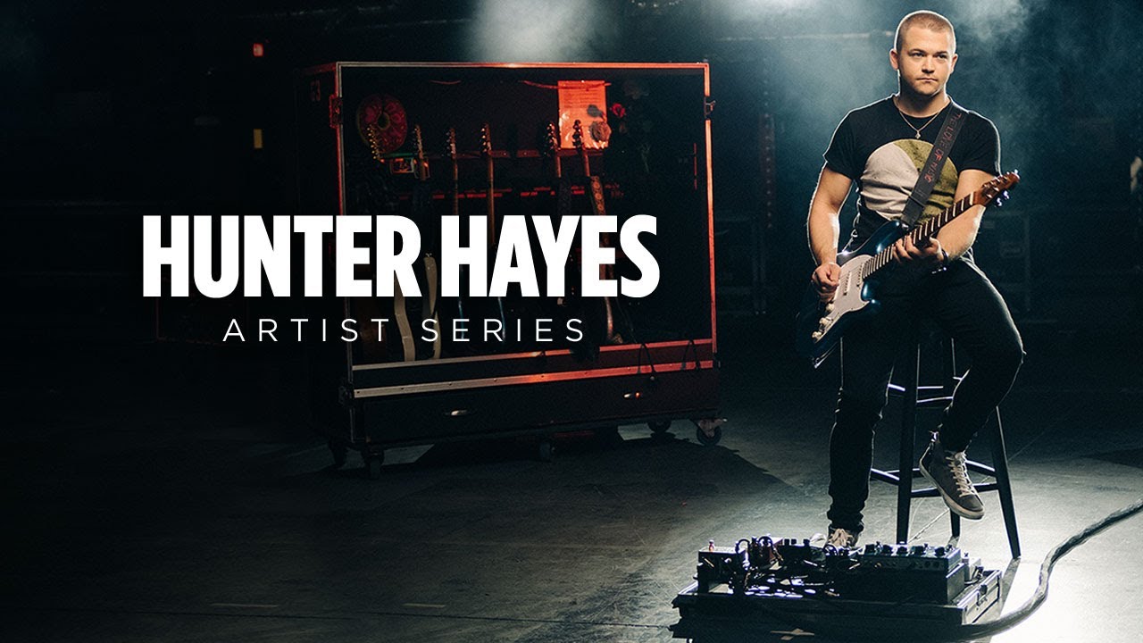 Hunter Hayes Demos His Ernie Ball Music Man Artist Series Cutlass Guitar - YouTube