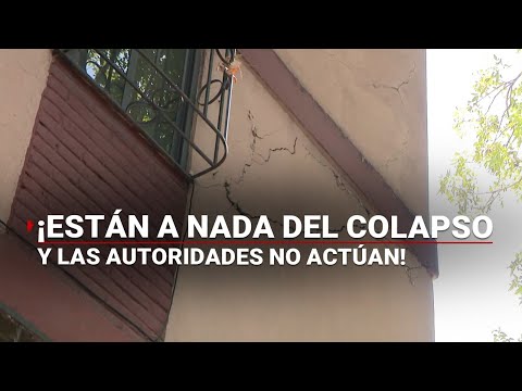 Estos edificios están a nada de DERRUMBARSE y las autoridades no hacen nada