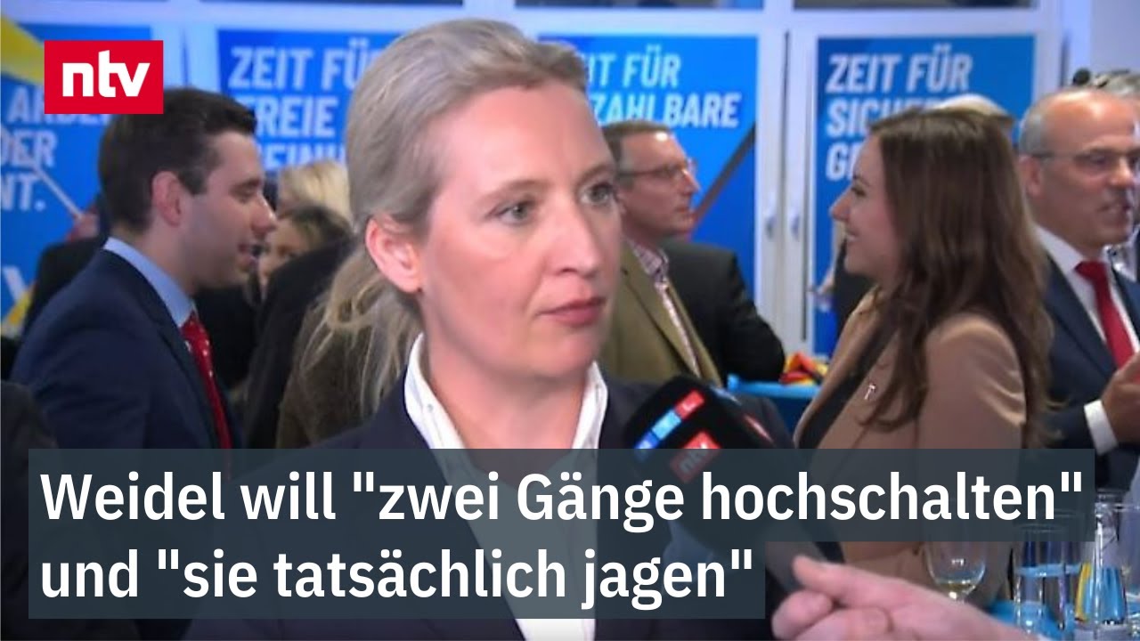 Weidel will "zwei Gänge hochschalten" und "sie tatsächlich jagen" - AfD streckt Union die Hand aus