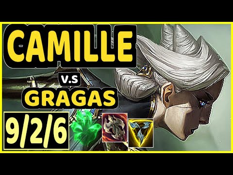 SOAZ (CAMILLE) vs GRAGAS - 9/2/6 KDA TOP GAMEPLAY - EUW Ranked GRANDMASTER