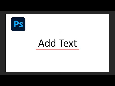 How to Add TEXT in Photoshop
