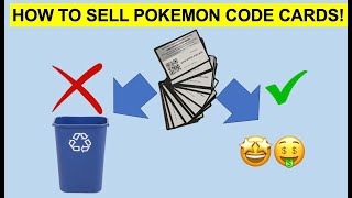 How to SELL your Pokemon code card for CASH! $💰 💵 💴