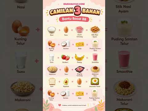 Camilan 3 Bahan Bantu Boost BB Si Kecil, Simpel dan Bergizi! #ibudanayah