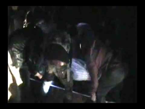 تشييع عجيل كريم العجيل قائد لواء أحفاد الرسول وكتيبة عائشة أم المؤمنين في قرية سلوك في ريف الرقة