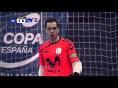 Paradas de Jesús Herrero en Movistar Inter - Palma Futsal. Cuartos Copa España