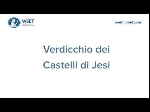 How to say it: Verdicchio dei Castelli di Jesi