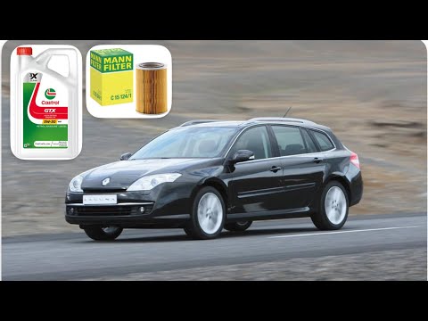 Renault Laguna 3 2.0 Dci Ölwechsel mit Ölfilter #autodoc #mannfilter #castrol