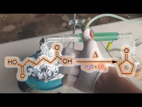 Synthesising Cyclopentanone through Catalytic Decarboxylation or whatever the correct words are