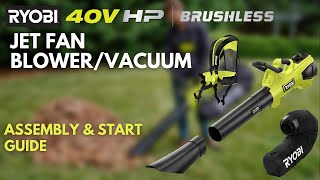 40V HP Jet Fan Blower Vacuum Kit RYOBI Tools