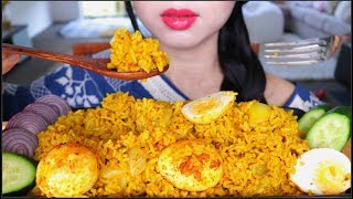 Download lagu ASMR INDIAN FOOD SPICY EGG RICE BIRYANI | EATING SOUNDS | NO TALKING mp3