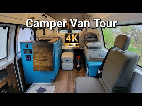 Thumbnail for Van Tour Of Our 2006 Off Grid Ford Econoline Camper DIY Build by Van