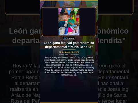 León gana festival gastronómico departamental “Patria Bendita”