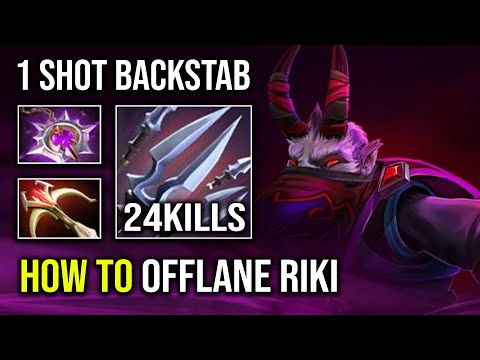 How to Play RIKI as the New Offlane in 7.32e with 1 Shot Backstab OP Crit Damage Dota 2