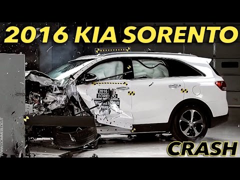 2016 Kia Sorento CRASH TEST IIHS Small Overlap [GOOD]