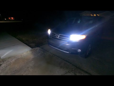 2013 Toyota Highlander Headlight LED upgrade! Easy!!