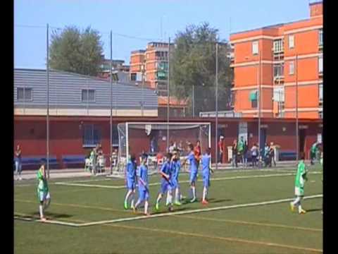 Gol de Carlos Montero A. C. D Miraflor "A" 0 A.D. Leganes Atl "B " 1