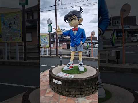Visit the Detective Conan Town in Japan 🇯🇵🗾🧐 #shorts #japan #anime #detectiveconan